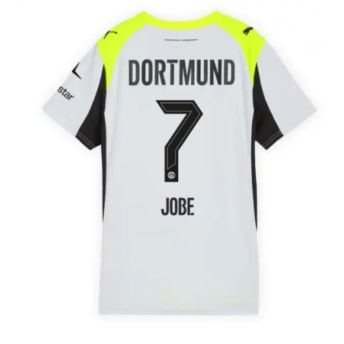 Stroje piłkarskie Borussia Dortmund Jobe Bellingham #7 Koszulka Wyjazdowej dla damskie 2025-26 Krótki Rękaw
